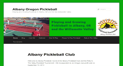 Desktop Screenshot of albanypickleball.com